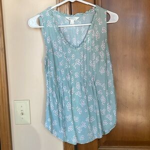 Market and Spruce Floral Tank Top Medium